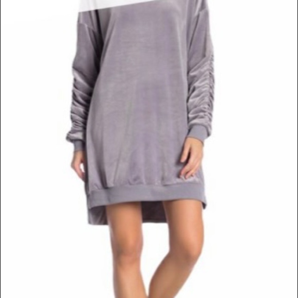 SOLUTIONS Velour Sweater Dress S